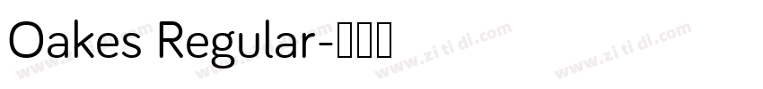 Oakes Regular字体转换